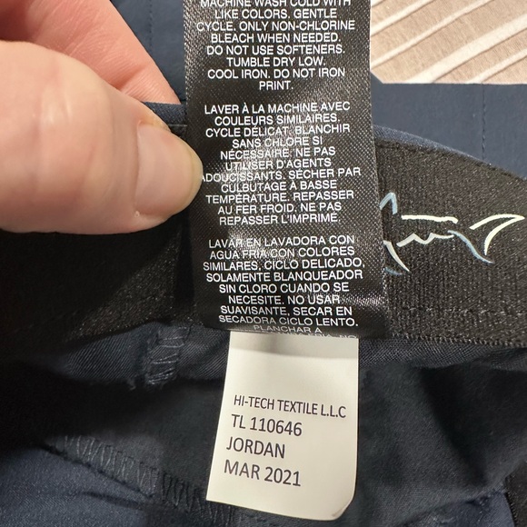 Greg Norman Navy Blue Pants 36x34 Flat Front Stretch Tech Gripper Waist TL110646 - Picture 16 of 16